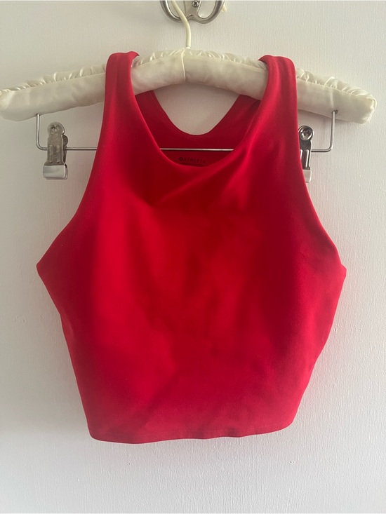 Athleta Tops - Athleta Conscious Red Crop Tank Size M